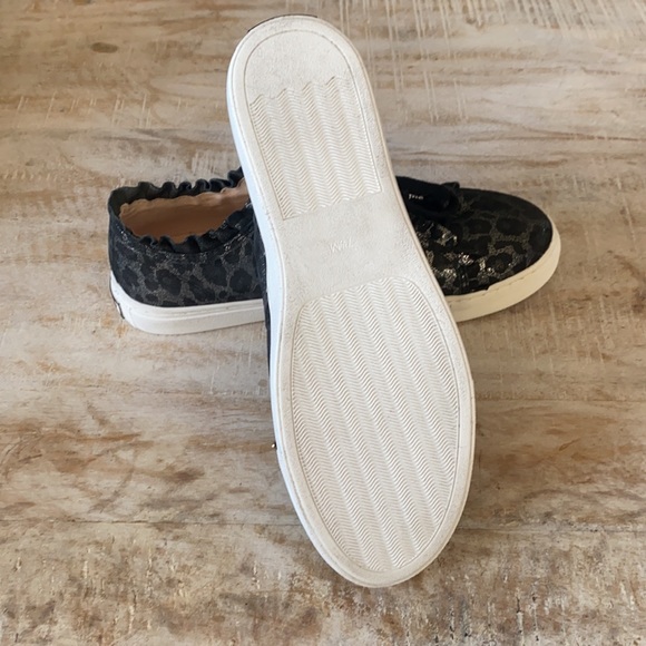 Kate Spade Lynn Metallic Leopard Sneaker {Blk/Gry} - Picture 5 of 8